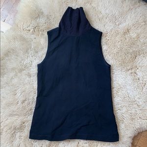 French Connection Turtleneck Sleeveless Top